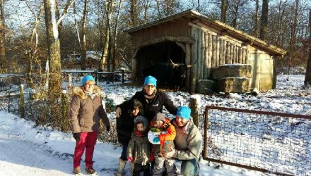 Le 20 janvier, Enzo et sa familles, invités VIP du parc Sainte Croix